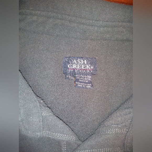 Vintage Ash Creek Trading 3XL Grey Fleece Shacket, Button Front, Neutral - Picture 4 of 8
